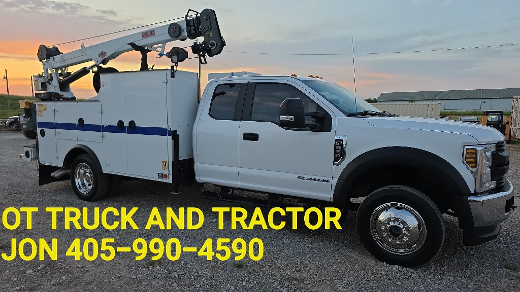 2019 Ford F-550 4wd 7500lb Crane Extended Cab 11ft Mechanics Truck 6.7L PTO Air IMT