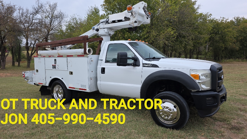 2014 Ford F-550 40ft Cable Placer Bucket Truck Altec AT235P 6.7L Diesel AT235 P 167k miles
