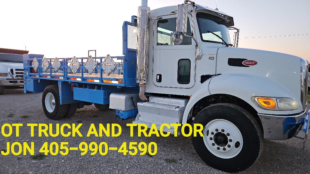 2016 Peterbilt 337 Flatbed PTO Pump Truck 8spd Flatbed PTO Pump Delivery Truck 8spd