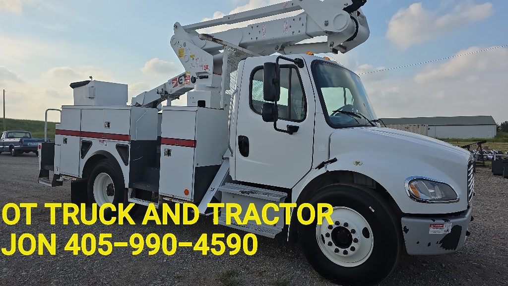 2018 Freightliner M2 47ft Insulated JIB Material Handler Non-CDL Bucket Truck 6.7L Auto 73k miles 46