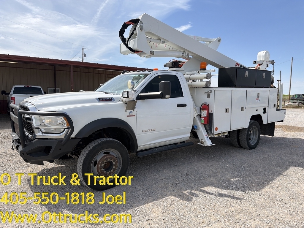 2019 Dodge Ram 5500 Insulated 40ft Reach Boom Bucket Utility Truck 4x4 360 Degree Rotation Utility Boom Bucket Truck 40Ft