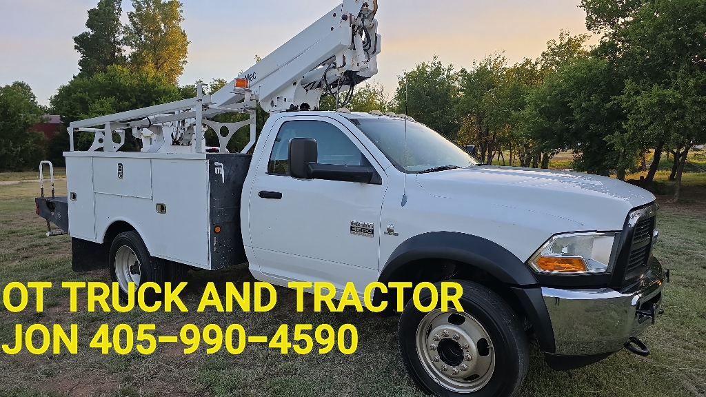 2011 Dodge 4500 35ft Cable Telcom Fiber Bucket Truck 6.7L Diesel Altec AT200 AT200A