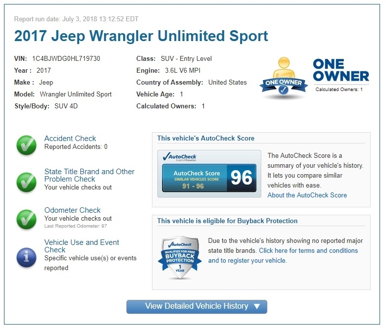 2017 Jeep Wrangler Unlimited Sport photo