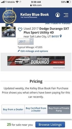 2017 Dodge Durango SXT photo