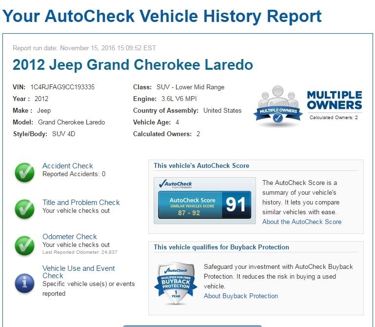 2012 Jeep Grand Cherokee Laredo photo