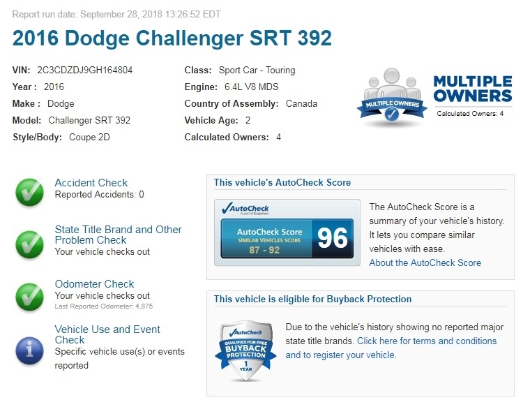 2016 Dodge Challenger SRT 392 photo