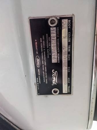 1963 Ford Thunderbird M code photo