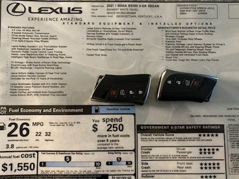 2021 Lexus ES 350 photo