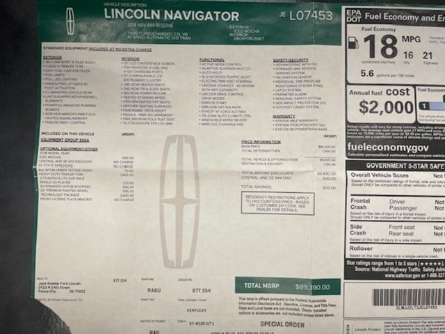 2018 Lincoln Navigator Reserve photo