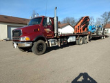 2006 Sterling Flatbed Truck with Crane Conventional