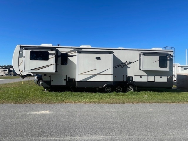 2022 Forest River Cedar Creek 385TH Fifth Wheel Toy Hauler