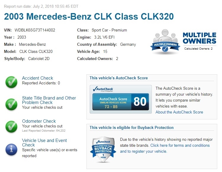 2003 Mercedes-Benz CLK-Class CLK320 photo