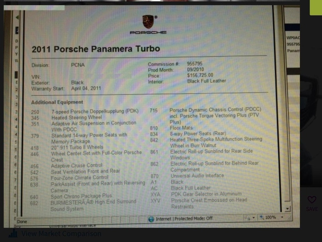 2011 Porsche Panamera 4 photo