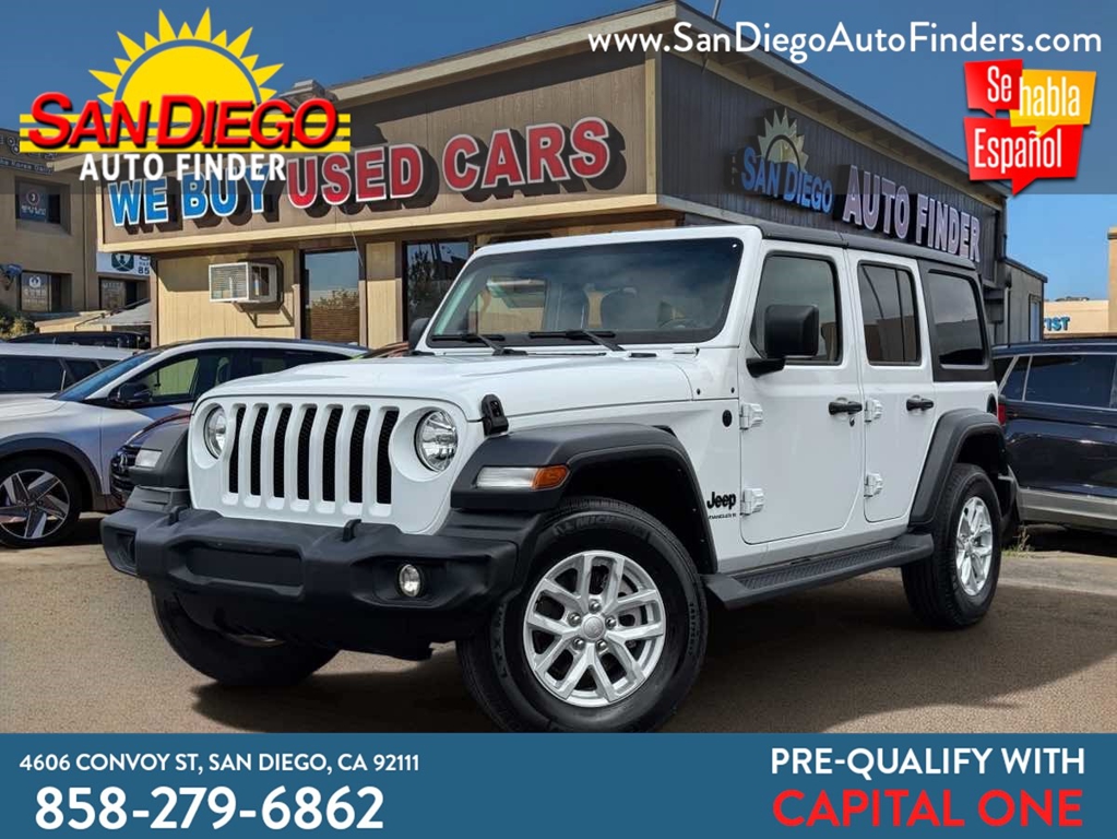 2023 Jeep Wrangler Sport S 4 Door 4X4, 35K Miles, HARD TOP, Financing Available, CALL NOW 858-279-6862 SUV