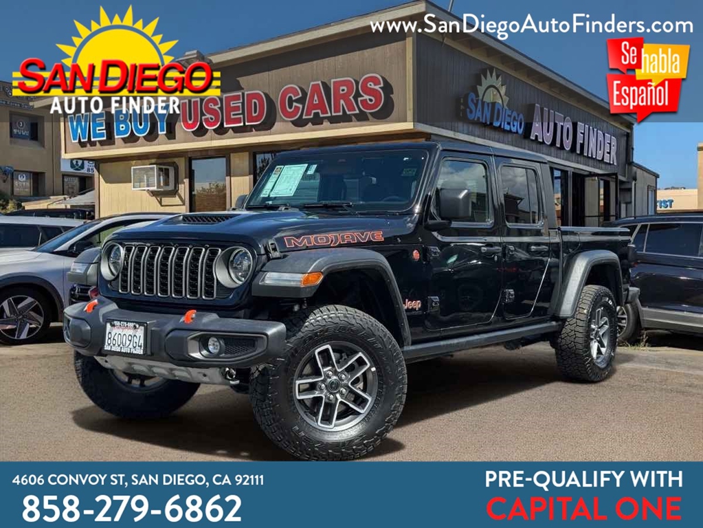 2026 Jeep Gladiator Mojave 4X4, Black Hard Top, 1-Owner, Clean Carfax, Financing Avail, CALL 858-279-6862 Pickup