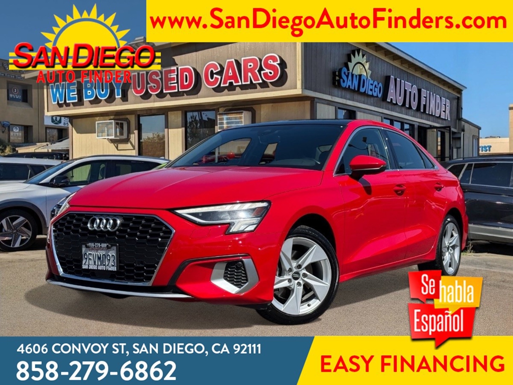 2023 Audi A3 1-Owner, Call Now and Drive 858-279-6862 Sedan