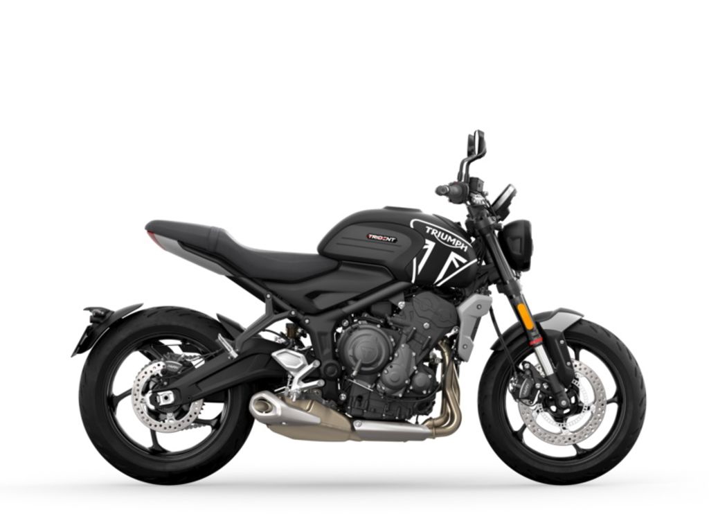 2023 Triumph Trident 660 Matte Jet Black Matte Silver Ice Parallel Twin 1200