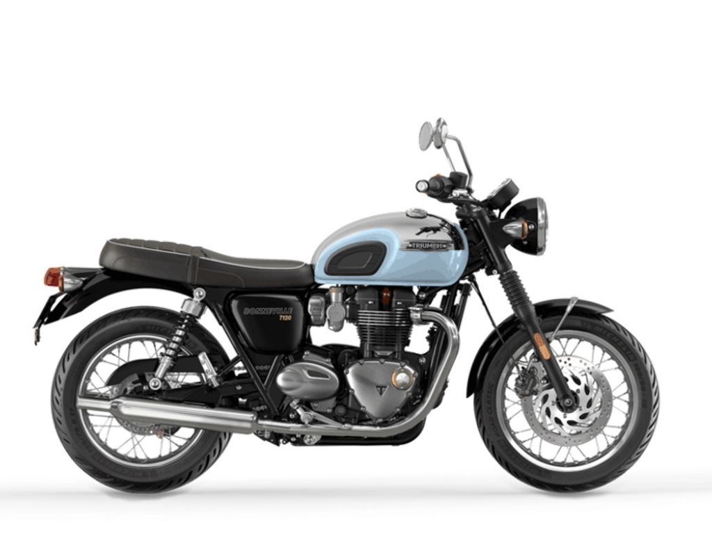 2023 Triumph Bonneville T120 Chrome Edition Meriden Blue Parallel Twin