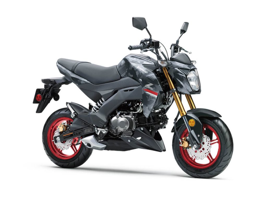 2024 Kawasaki Z125 PRO Cypher Camo Gray MatteMetallic Matte Car Single-Cylinder 125