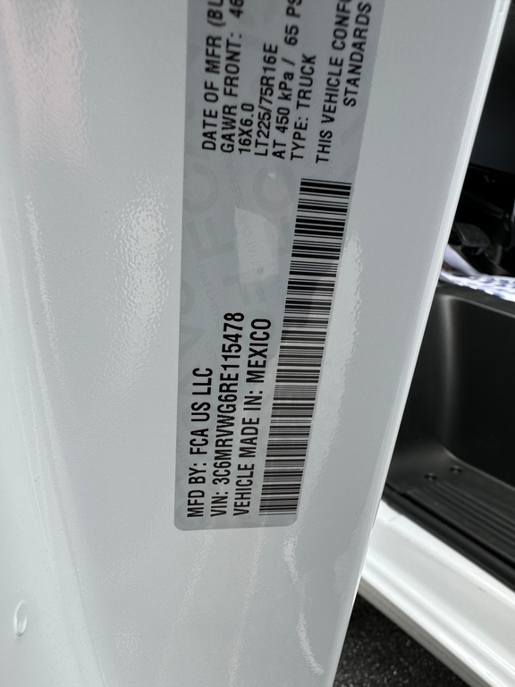 2024 RAM ProMaster 2500 SLT 136
