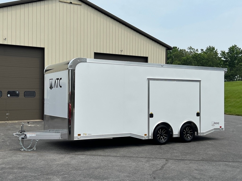 8.5' X 20' ATC RoM 400 Aluminum Enclosed Car Trailer w/ Premium Escape Door