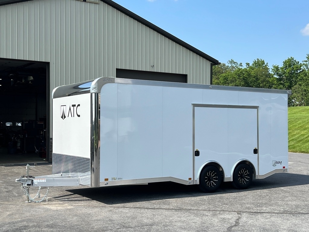 8.5' X 20' ATC RoM 400 Aluminum Enclosed Car Trailer w/ Premium Escape Door