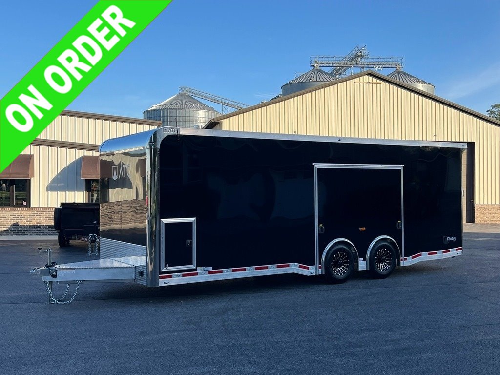 8.5' X 24' ATC RoM 550 Aluminum Race Car Trailer w/ Premium Escape Door