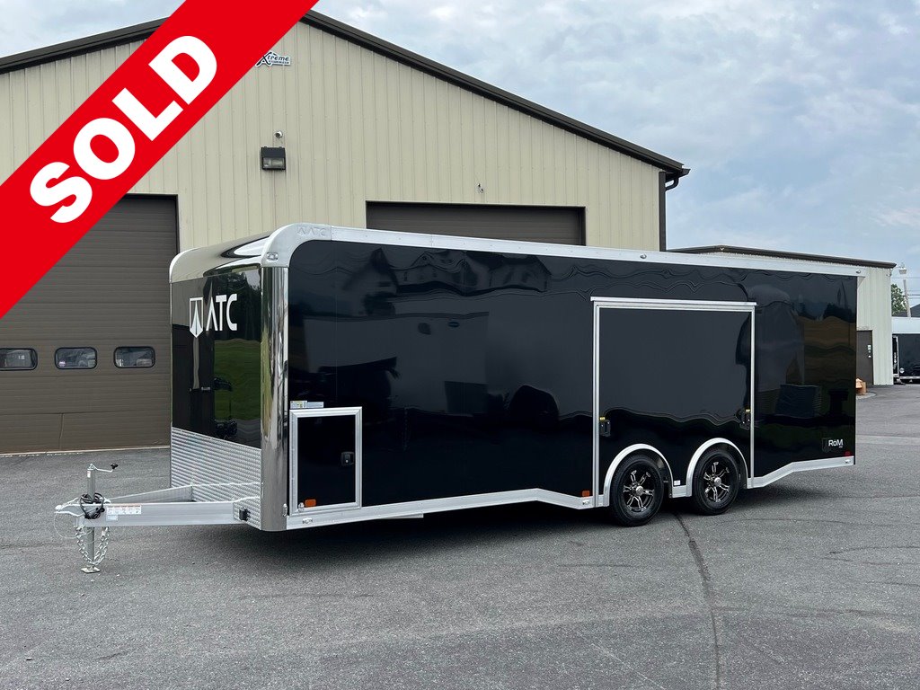 8.5' X 24' ATC Aluminum Race Car Trailer w/ Premium Escape Door