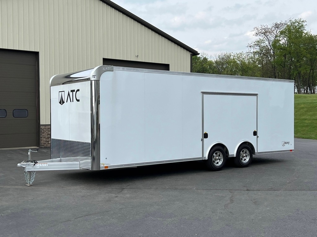 8.5' X 24' ATC Aluminum Car Hauler Enclosed Trailer w/ Premium Escape Door