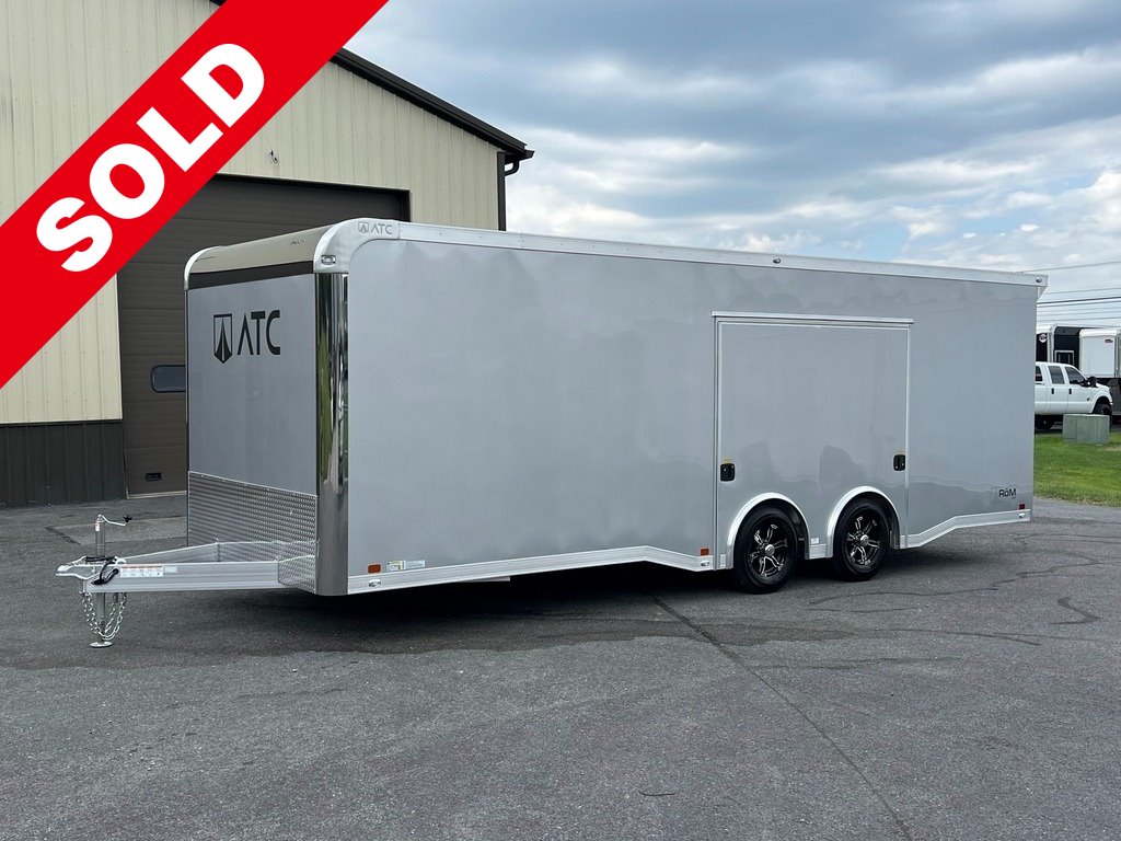 8.5' X 24' ATC Aluminum Car Hauler Enclosed Trailer w/ Premium Escape Door