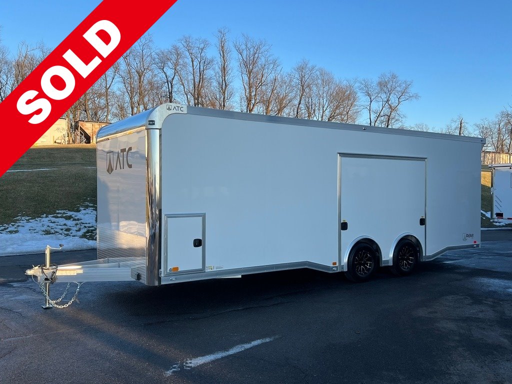8.5' X 24' ATC Aluminum Race Car Trailer w/ Premium Escape Door