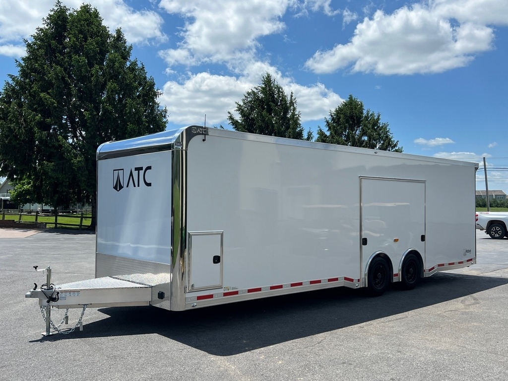 8.5' X 28' ATC RoM 550 Aluminum Race Car Trailer w/ Premium Escape Door