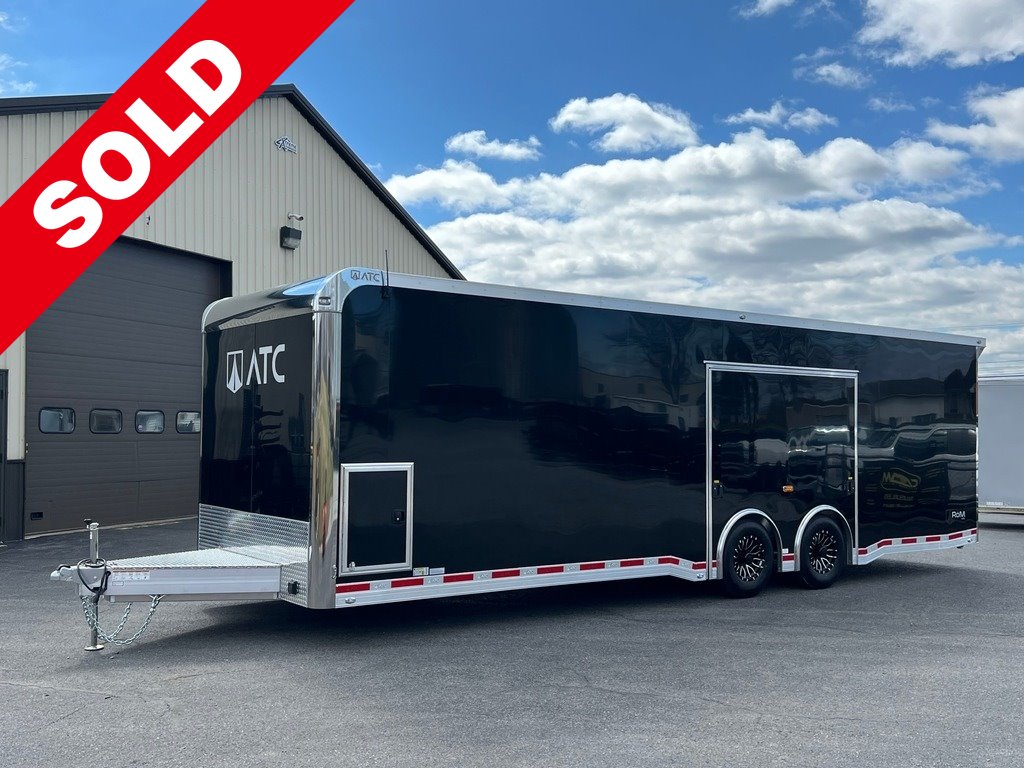 8.5' X 28' ATC Aluminum Race Car Trailer w/ Premium Escape Door