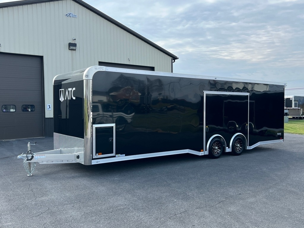 8.5' X 28' ATC Aluminum Race Car Trailer w/ Premium Escape Door