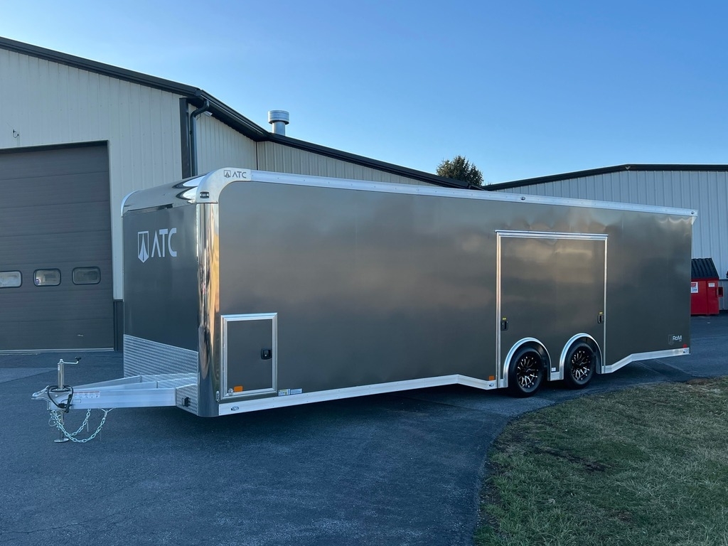 8.5' X 28' ATC Aluminum Race Car Trailer w/ Premium Escape Door