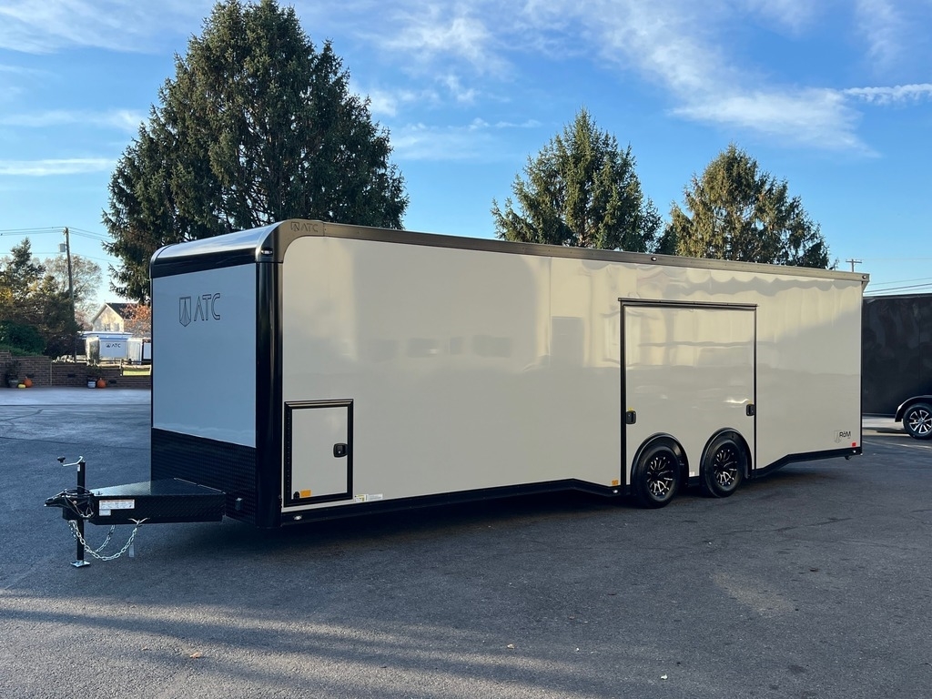 8.5' X 28' ATC RoM 400 Aluminum Race Car Trailer w/ Premium Escape Door