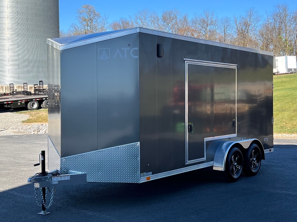 7' X 16' ATC Aluminum X-Height V-Nose ATV / UTV / Moto Hauler Enclosed Trailer