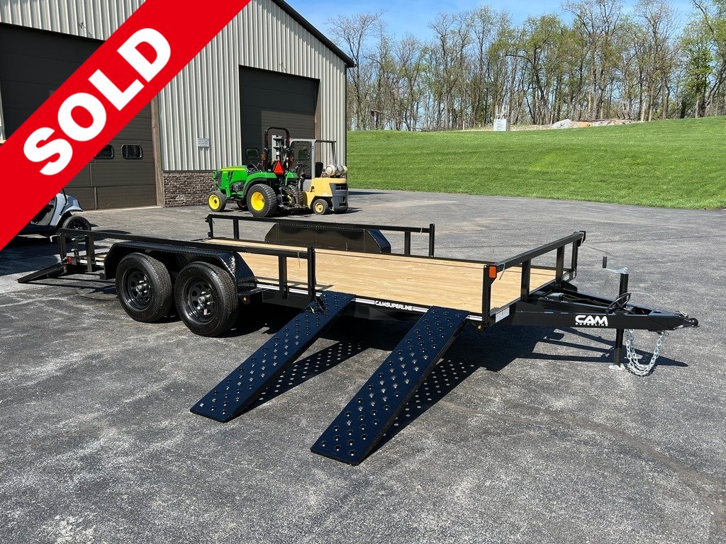 7' X 16' CAM Superline 7K GVWR Commercial-Duty ATV / Utility / Landscape Trailer