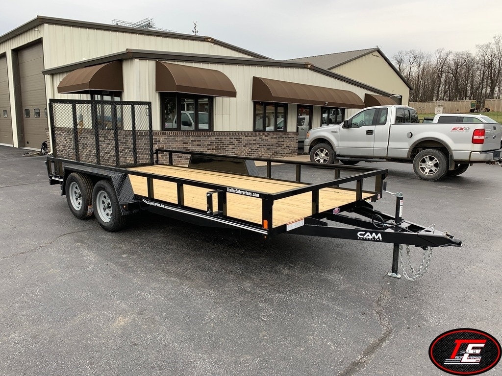 7' X 16' CAM Superline 7K GVWR Commercial-Duty Landscape / Utility Trailer