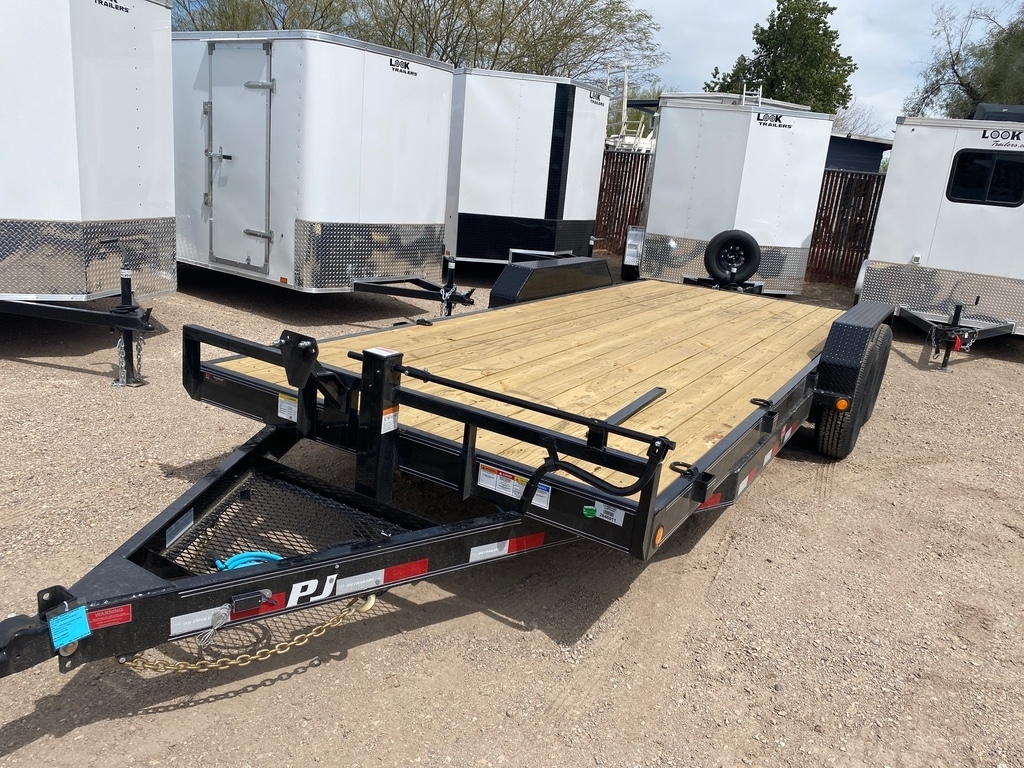 2022 PJ Trailers Equipment 6" Channel 20', Dovetail, Ramps