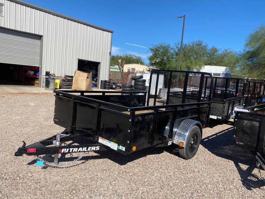 2023 PJ Trailers 77x10, Gate, 22" Solid Sides