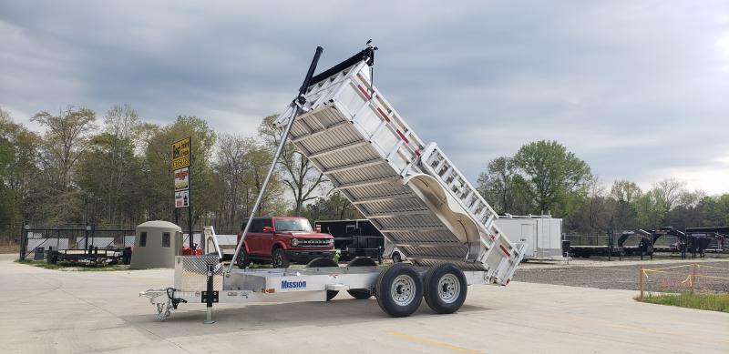 2023 Mission 7 x 14 aluminum dump trailer w telescopic lift  Dump Trailer