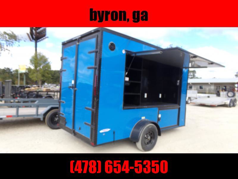 Trailers 6x12 7'3" tailgate party trailer
