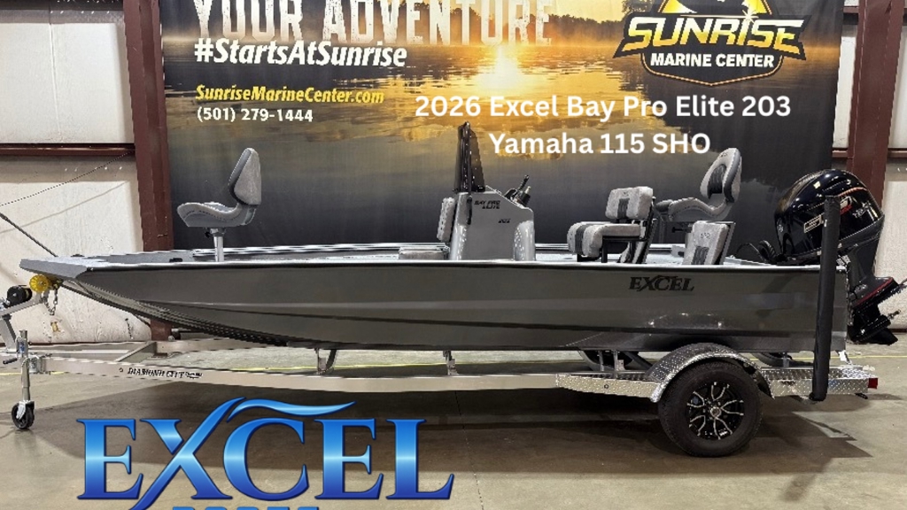 2026 Excel Bay Pro Elite 203 W/Yamaha 115 "SHO"