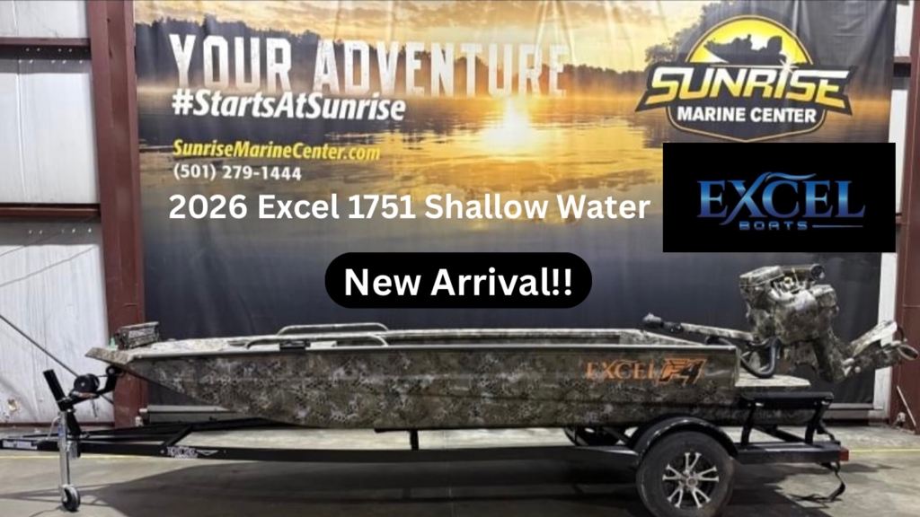 2026 Excel 1751 Shallow Water F4 W/Mud Buddy HDR 40 Timber King