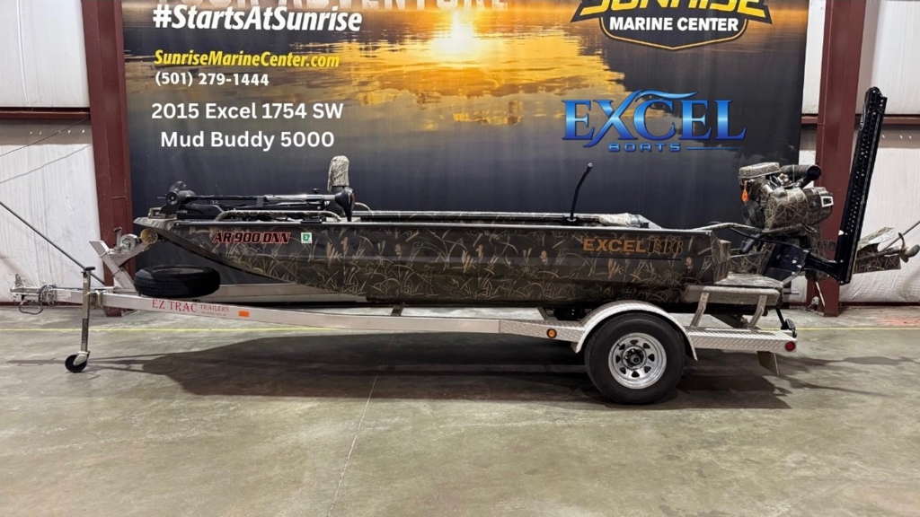 2015 Excel 1754SWV4 W/Mud Buddy HDR 5000