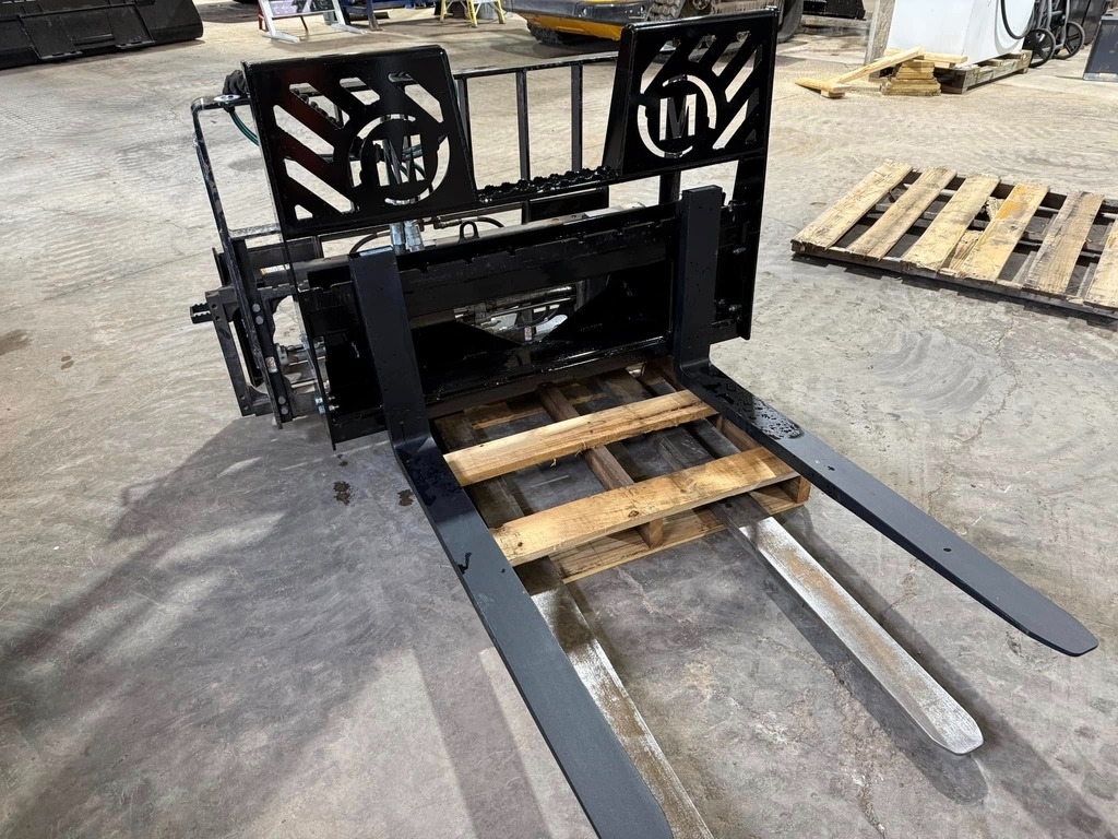 Millwood Metalworks 48" Skid Steer Pallet Fork w/ Walk Through Attachment