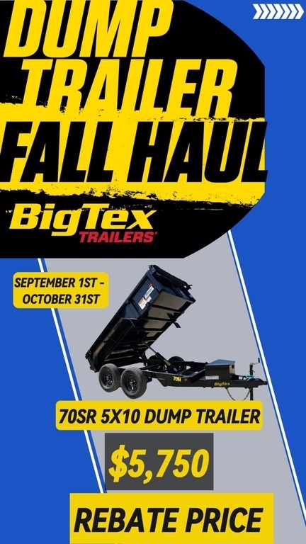 2026 Big Tex 70SR 5 x 10 Dump Trailer