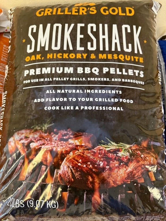 Griller's Gold 20 LB Smokeshack Premium BBQ Pellets - Oak, Hickory, & Mesquite