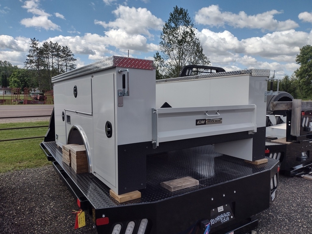 CM Truck Bed 8' Steel Service Body Deluxe Truck Bed
